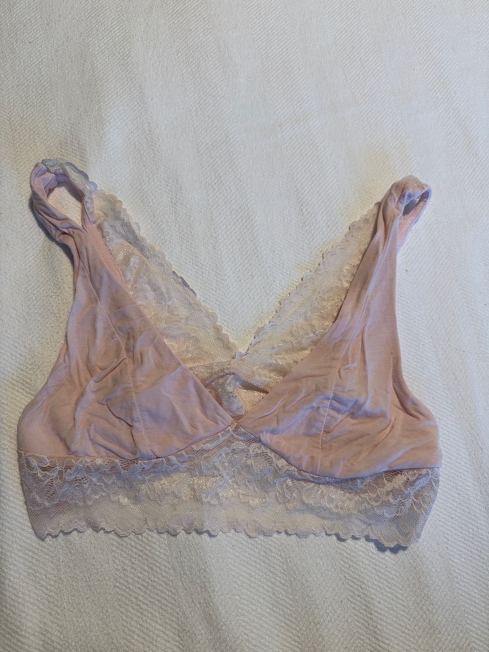 Free People Soft Lace Bralette - Pale Pink
